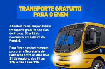 Transporte Gratuito para o ENEM 