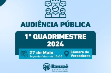 Audiência Pública do 1° Quadrimestre de 2024