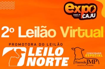 2º Leilão Virtual acontece na programação da ExpoCaju