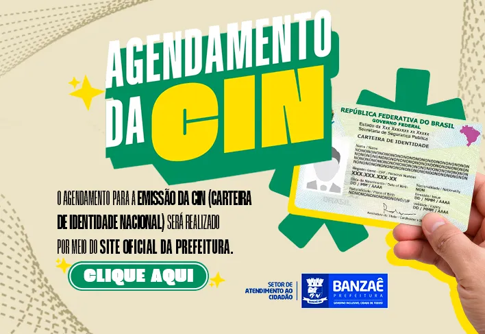 Agendamento para emissão da nova CIN passa a ser feito pelo site da Prefeitura